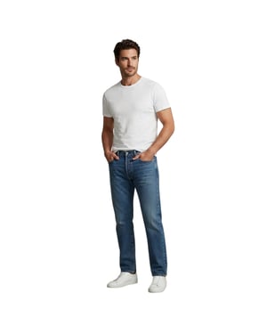 Levis Slim-fit-jeans i bomull, modell 511, för män (Blå)