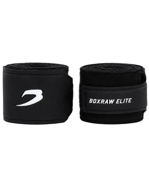 BoxRaw 4.5m Black Hand Wraps