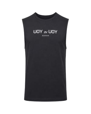 BoxRaw You vs. You Mens Black Muscle Vest