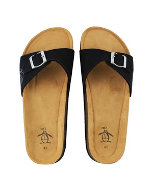 Penguin Pru Womens Black Sliders