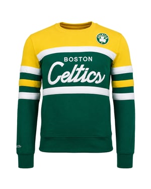 Mitchell & Ness NBA Boston Celtics Head Coach Mens Green Sweater