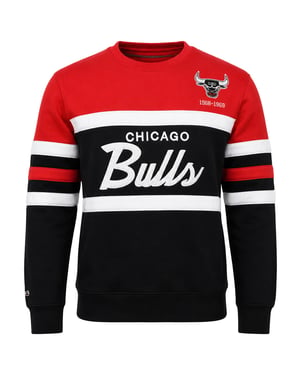 Mitchell & Ness NBA Chicago Bulls Head Coach Mens Black Sweater