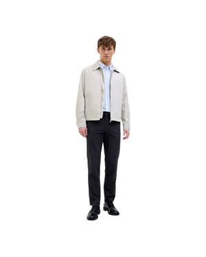 Jack And Jones Heren-cargobroek met rechte pijpen van seersucker (Nachtelijke hemel)