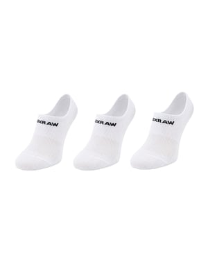BoxRaw 3-Pack White Low Socks