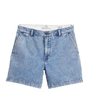 Levis Wellthread Mom-shorts voor dames (Blauw)