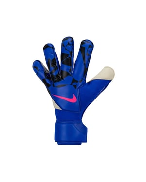Nike Unisex-keepershandschoenen voor volwassenen met geometrisch patroon van Vapor (Blauw/Zwart)