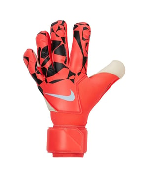 Nike Unisex-keepershandschoenen voor volwassenen met geometrisch patroon van Vapor (Rood, Zwart)