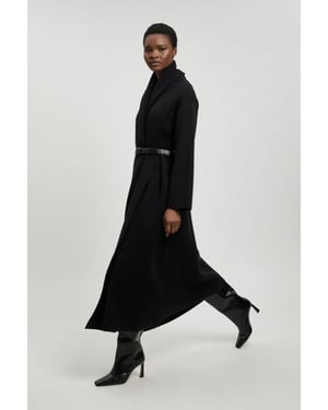 Knit Oversized Belted Midi Coatigan