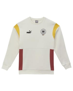 Men's Puma Dhb Archive Crew Sweatshirt in Warm White/Blk