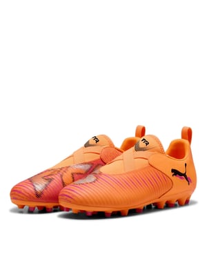 Boys Puma Kids Future 8 Match Firm Ground Football Boots in Ht Fr-Blk-Rvsh