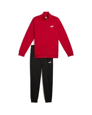Men's Puma Ess Poly Suit Cl Tracksuit in Red