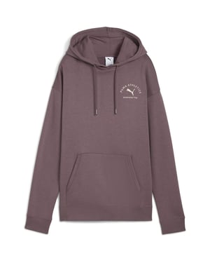 Women's Puma Class Relaxed Overhead Tech Fleece Hoodie in Raisin