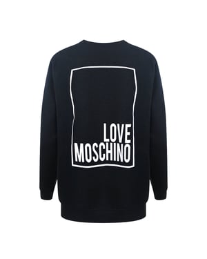 Love Moschino Box Logo Black Sweater