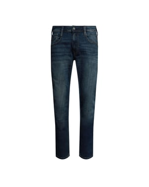 Men's Replay Anbass Slim Jeans in Medium Blue