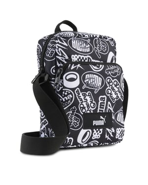 Accessories Puma Academy Aop Portable Cross Body Bag in Black/Turbo Aop