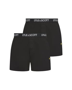 Men's Lyle And Scott Usher 2pk in Black