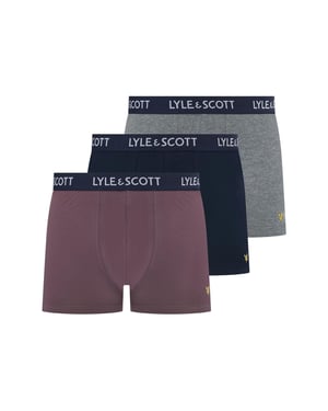 Men's Lyle And Scott Barclay 3pk in Flint/Grey/Blue