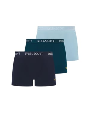 Men's Lyle And Scott Barclay 3pk in Blue Multi