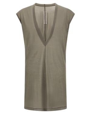 Rick Owens Grijze Katoenen T-shirt