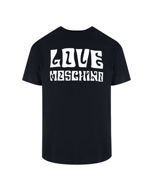 Love Moschino Groovy Logo Black T-shirt