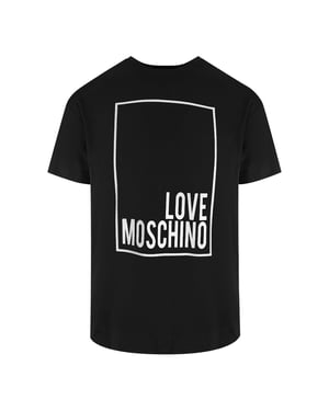 Love Moschino Box Logo Black T-shirt