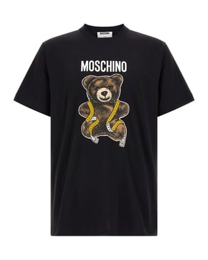 Moschino Zwarte Katoenen T-Shirt