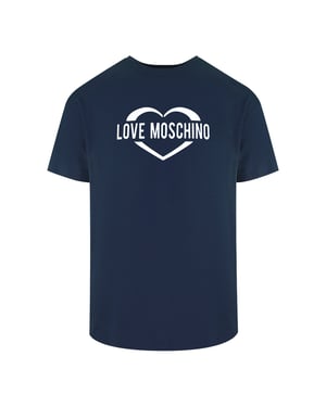 Love Moschino Love Logo Navy Blue T-shirt