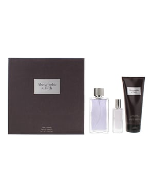 Abercrombie & Fitch First Instinct EDT 100ml, 15ml + Shower Gel 200ml Gift Set for Him