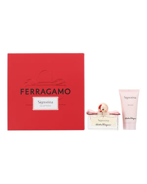 Salvatore Ferragamo Signorina Eau De Parfum 50ml + Body Lotion 50ml Gift Set for Her