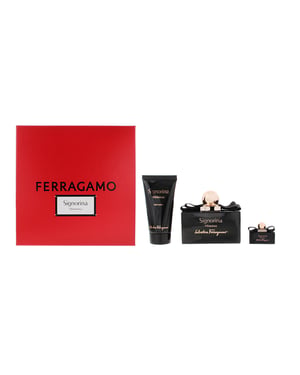 Salvatore Ferragamo Signorina Misteriosa EDP 100ml, 5ml Mini + Body Lotion 50ml Gift Set for Her