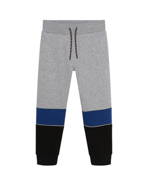 Boys Kenzo Closed Hem Fleece Jogging Bottoms Infants in Grey Marl