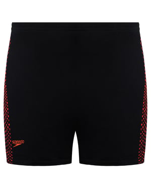 Speedo Printed Logo Kids Black Swimming Trunks