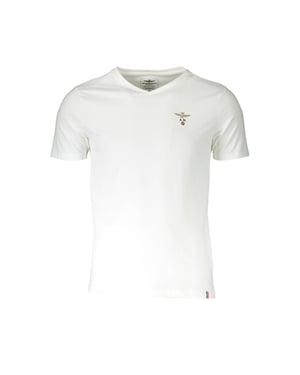 Aeronautica Militare Witte Katoenen Heren Onderhemd