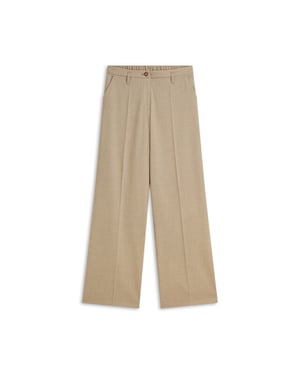 Summum Trousers wide leg twill melange pantalons 4s3047-12481