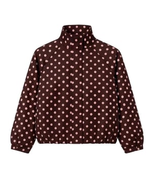 Vero Moda Vmkayla high neck jasje met polkadots
