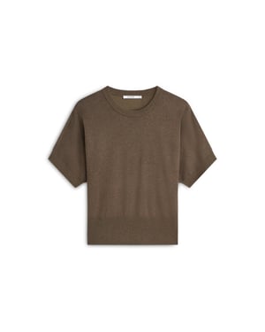 Summum Short sleeve sweater soft viscose polyamide knit sweaters 7s8025-7980