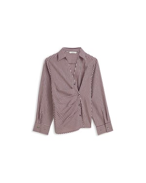 Summum Blouse two tone stripe small blouses 2s3532-12491