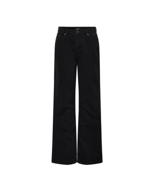 Only Onlcamille life ex hw wide dnm noos black denim