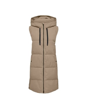Jacqueline de Yong Blair long hood waistcoat