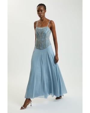 Crystal Corset Maxi Dress