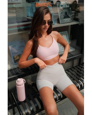 DSGN Studio Marl Wrap Waist Mini Short