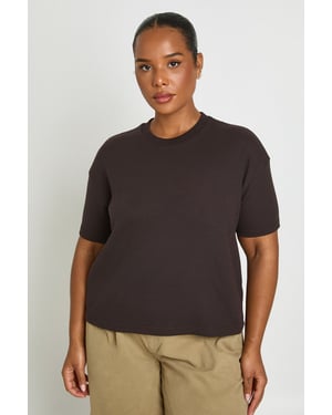 Plus Waffle Boxy T-shirt