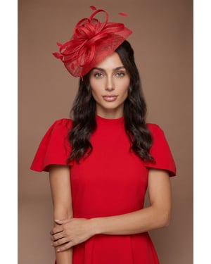 Loop And Feather Upturn Disc Fascinator