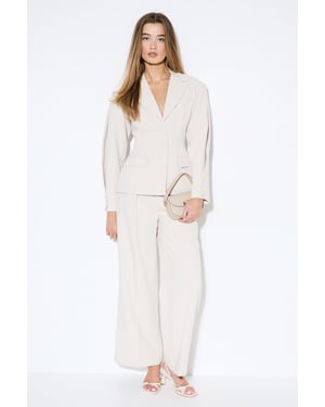 Premium Pleated Sleeve Blazer Co-Ord
