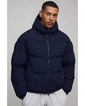 Essential Regular Fit Midweight Padded Hooded Puffer Jacket