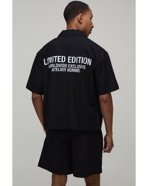 Limited Edition Embroidered Oversized Shirt & Short Set