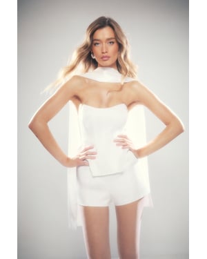 Satin Twill Bonded Playsuit
