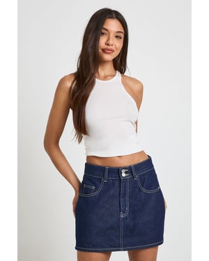 Denim Mini Skort