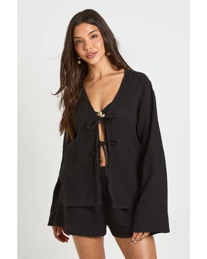 Tie Front Detail  Top & Short Beach Co Ord