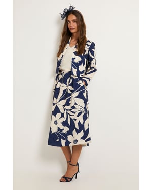Floral Ottoman Twill Skirt